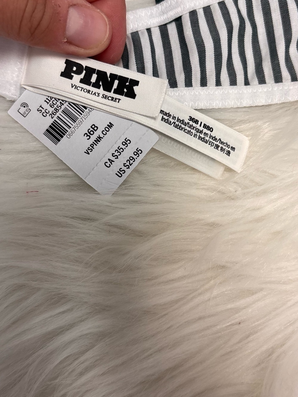 ❗️NWT❗️* | Pink | COTTON UNLINED BALCONETTE BRA. Size 36B. - Picture 5 of 6